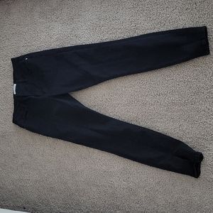 Frame, Le High Skinny, Split hem, jeans, black Sz 27